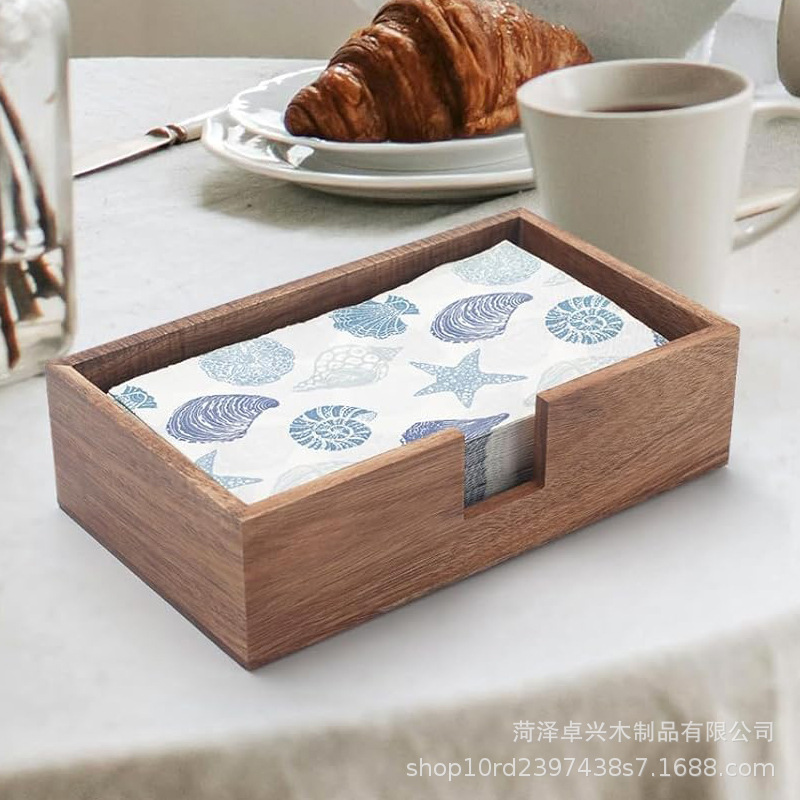 Guest Towel Napkin Holder Flat Napkin Holder Hotel Disposable Hand Towel Tray Kitchen Bathroom Wooden Napkin Basket Guest Towel Napkin Holder Flat Napkin Holder Hotel Disposable Hand Towel Tray Kitchen Bathroom Wooden Napkin Basket