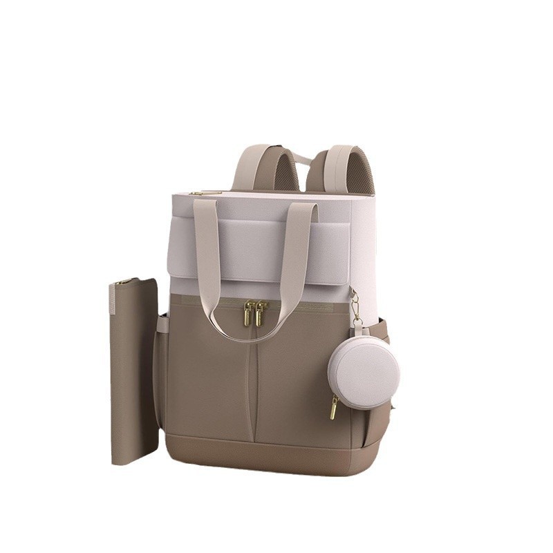 Amazon nueva bolsa de pañales, mochila de mamá con bolsillo aislante, bolsa de pañales, bolsa de mano con caja de tetas