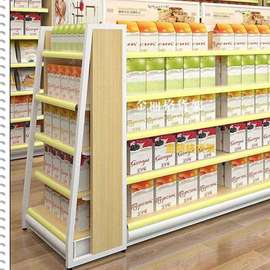 母婴店奶粉展示柜纸品展示架奶粉背柜钢木孕婴用品双面中岛架厂