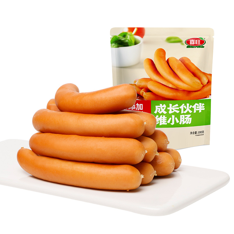 喜旺维也纳肠300g维小肠零食早餐香肠小细肠冷冻品加热后食用