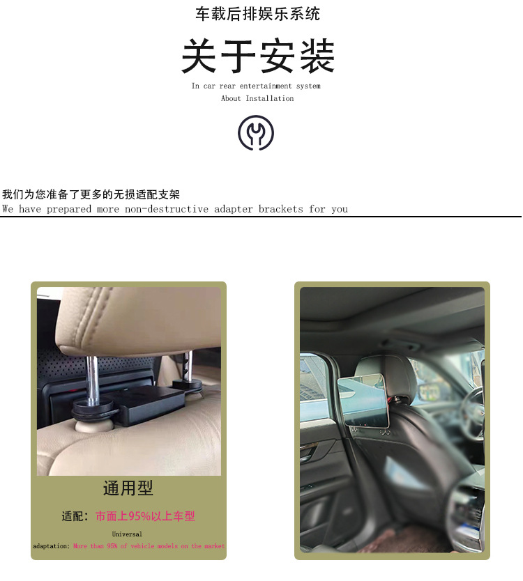 Suitable for Rear Entertainment System Suitable for Mercedes-Benz Land Rover Audi Bmw Mercedes-Benz E-Class/C-Class/S-Class/Gl Car
