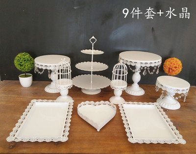 Decoración de mesa de postre soporte de exhibición bandeja de pastelería de postre comida fría pausa de té Mesa estante de la torta té de la tarde Merienda stand image 19