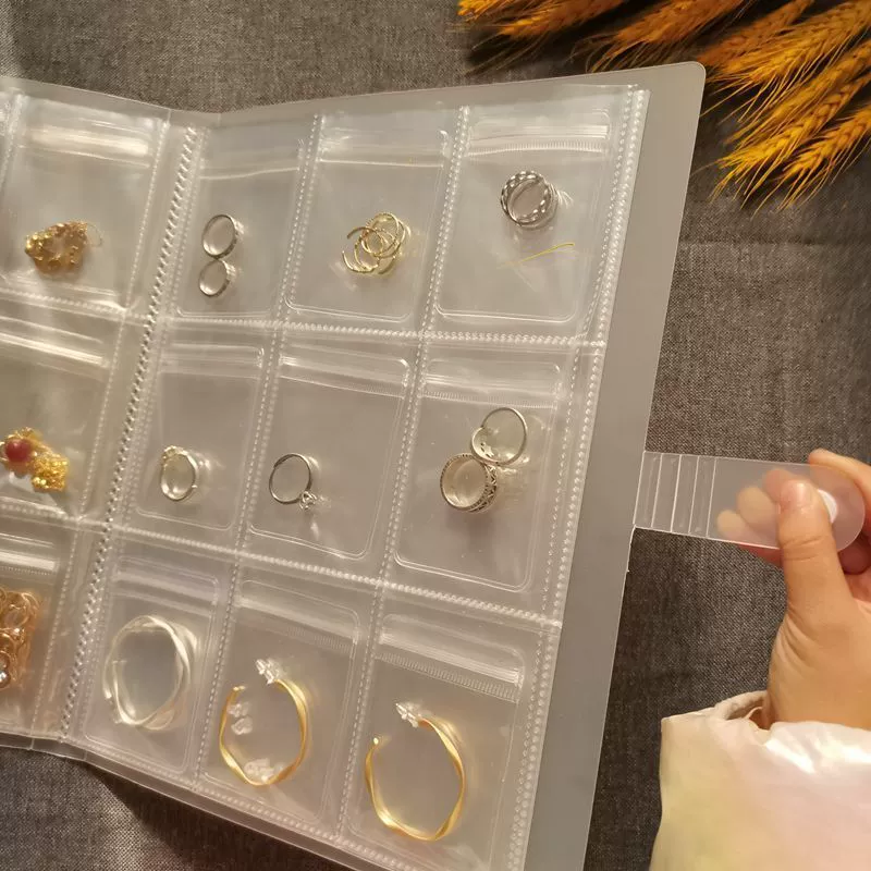 ПВХ прозрачный пылезащитный мешок серьги ювелирные украшения пряжка сумка для хранения анти-окисления уплотнение сумка ожерелье ювелирные изделия