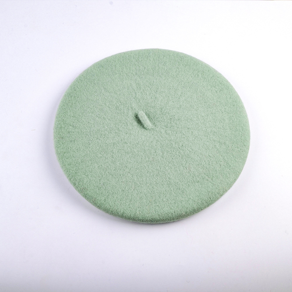 Unisex Wool beret Autumn-winter vintage woolen painter's hat Winter hat Lady's bud hat_voghion.com