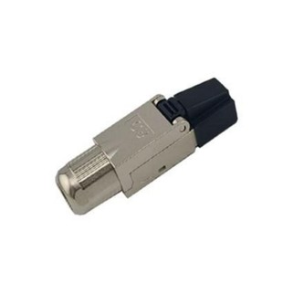 Shielded Straight-Through Cat7/Cat6A Direct Plug Docking Shielded Zinc Alloy Network Module