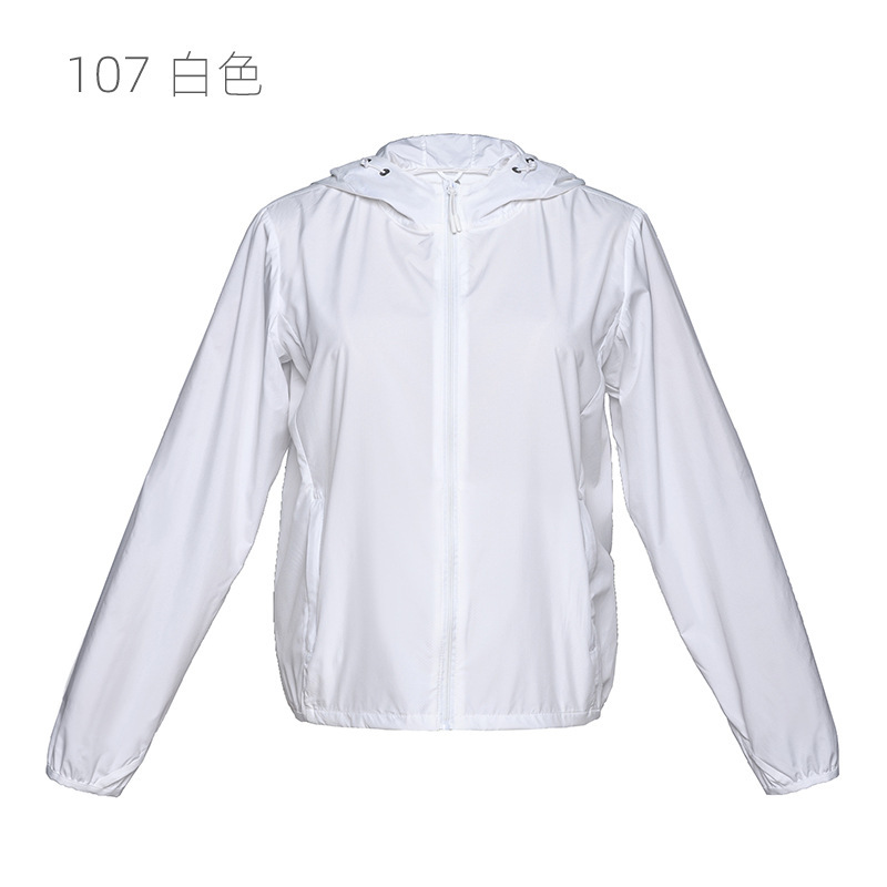 Chaqueta de Protección Solar para Mujer UPF50 de Poliéster, con Capucha, Transpirable, para Exteriores