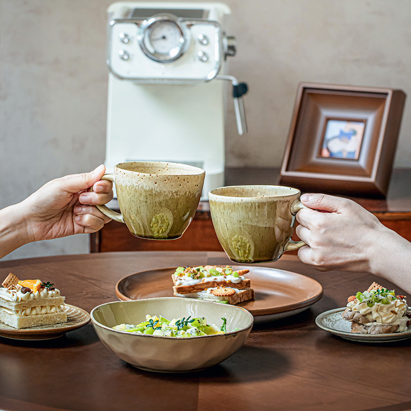 Taza vintage personalizada de gran calibre, taza de cerámica, taza de café, exportación transfronteriza japonesa
