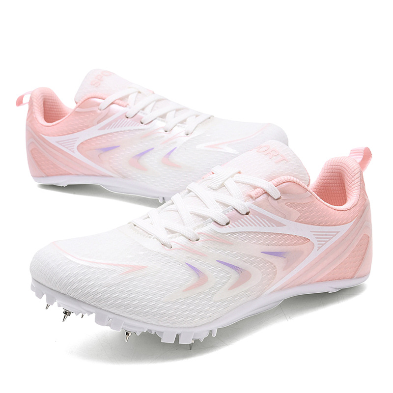 Nuevos zapatos de clavos de pista y campo para estudiantes de primaria y secundaria para competir en exámenes deportivos para correr y respirar zapatos de entrenamiento deportivo