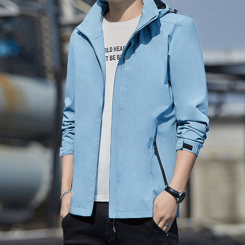 Chaqueta deportiva para hombres 2024 primavera nueva moda casual vestir impermeable chaqueta al aire libre ropa de hombre image 9