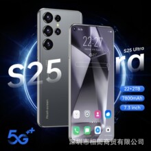 跨境现货手机S25Ultra高清曲面屏5G安卓智能22+2TB外贸手机工厂价