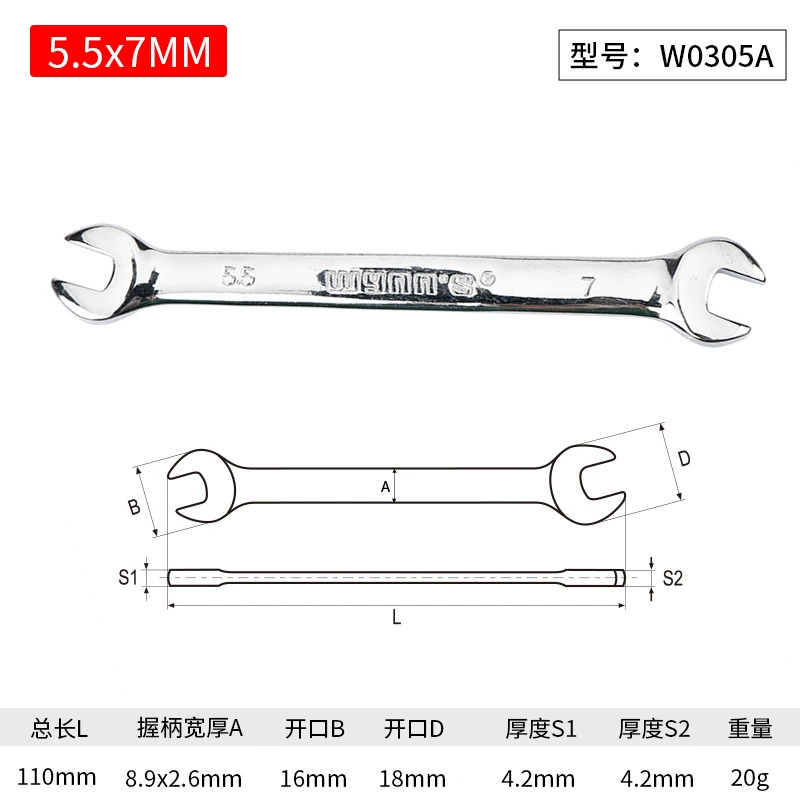 Wrench, set handmade, mirror effect