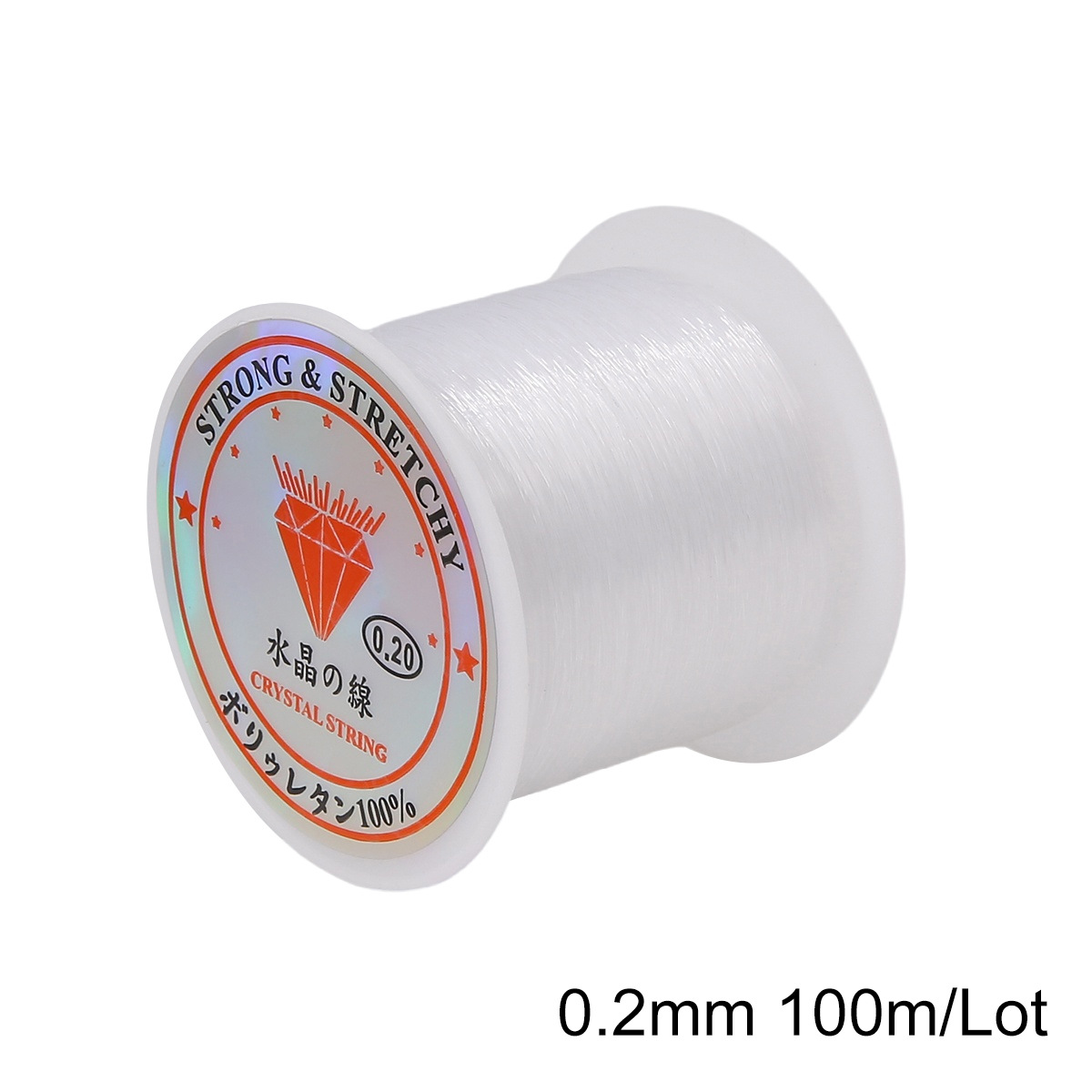 Thick 0.2mm transparent white about 100 m/roll