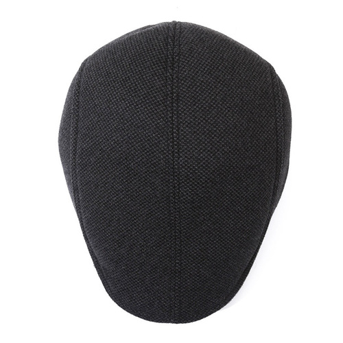 Men's Duckbill Hat for Elderly, Winter Outdoor Cold Protection, Fleece Lined, Thick Ear Coverage Forward Hat