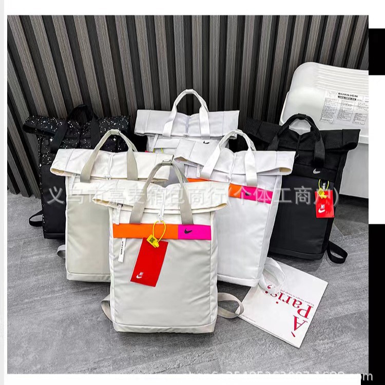 跨境新款双肩包初高中学生大容量书包运动健身训练包通勤电脑包