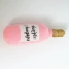 Pink wine bottle