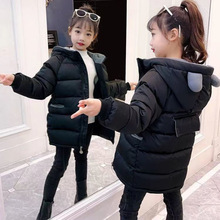 女童棉服2024新款儿童秋季棉衣洋气中长款棉袄中大童加厚套装外套