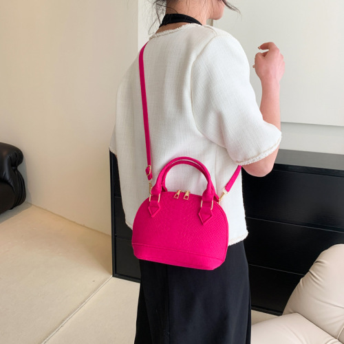Small bag for women  spring new fashion retro portable shell bag simple casual one-shoulder crossbody bag for women