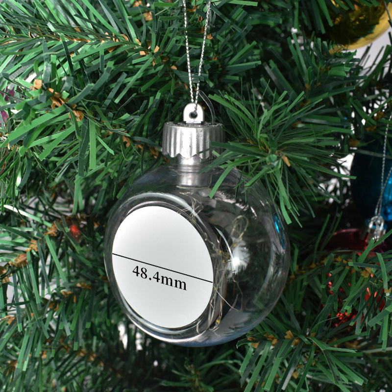 8CM 열전달 유리 공 빛 문자열 크리스마스 펜던트 SD026