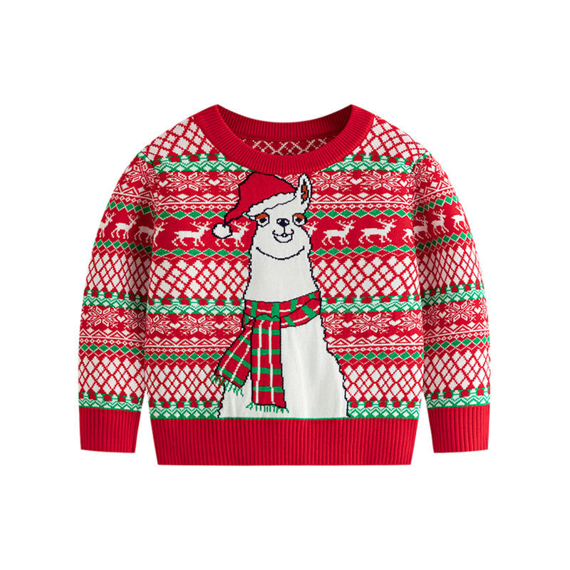 368g Weight Children's Knitted Sweater Children's Clothing Type Daily, Festival Occasion Christmas Festival Autumn Season Boy'S Gender Christmas Hoodies & Sweaters 1