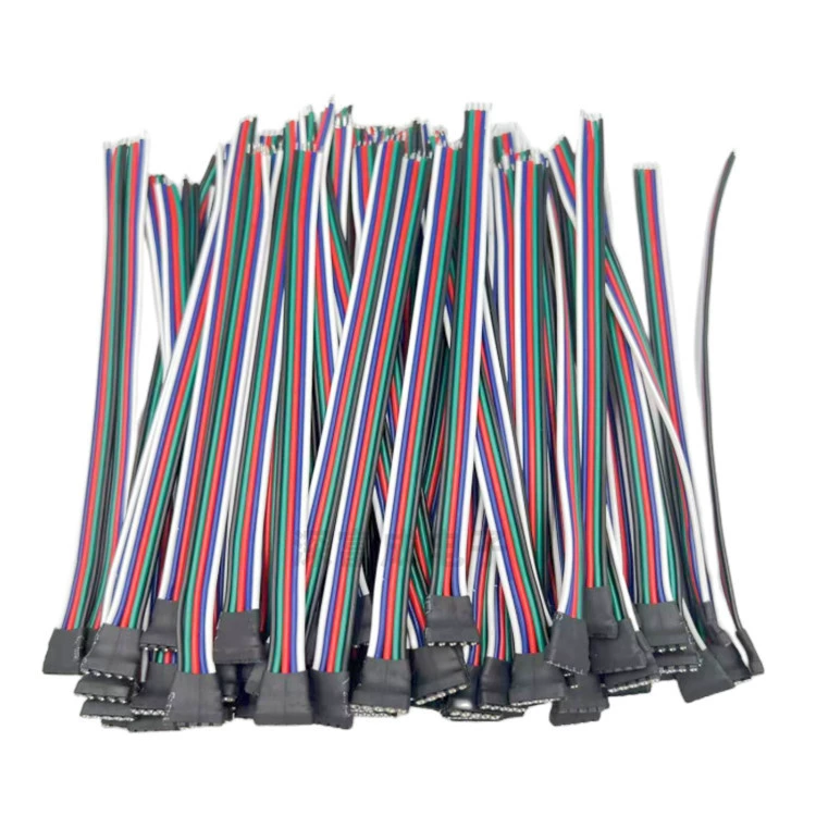 Световая LED-панель соединительный провод 5P выводной одинарной головки провод 5P ряда игольчатая линия RGBW лента лампы соединительная провод теплоотводящая трубопровод