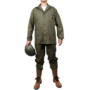Zwjpw/Usmc Hbt Suit Reenacts the Bloody Battle of Guadalcanal and the Normandy Landings, Reproduces Film and Television Props