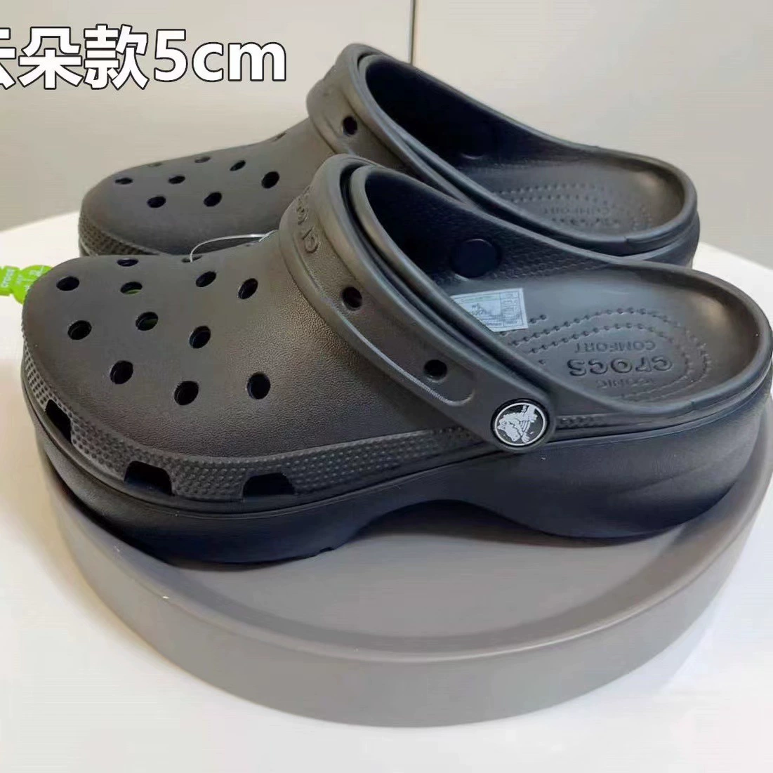 [Croc стиль как Yang Mi, маленький кит дырчатые туфли на толстой подошве для взрослых на улице, пляжная женская обувь 206302]
