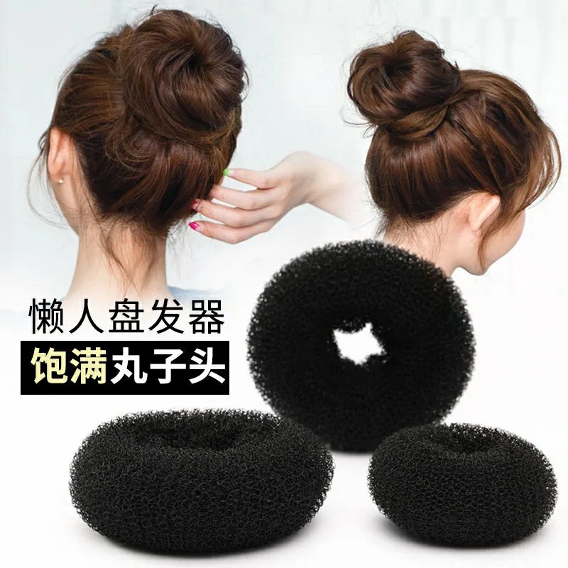 En stock cabeza de bola artefacto pelo curler estilo coreano donut pelo updo chica flor brace pelo trenzado dispositivo pelo updo herramienta