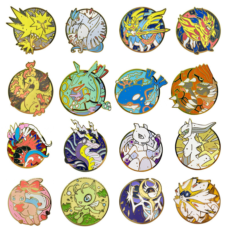 Japanese Classic Anime Mythical Beast Brooch, Alien Monster and Elf Metal Backpack Decoration Badge Japanese Classic Anime Mythical Beast Brooch, Alien Monster and Elf Metal Backpack Decoration Badge