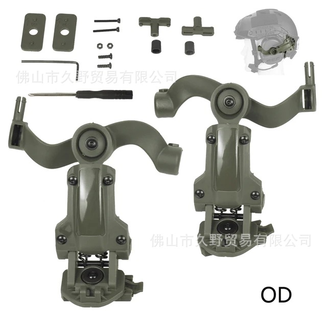 Transfronterizo de Amazon multi-ángulo de captación de sonido ajustable de reducción de ruido táctico auriculares accesorios guía carril Kit de montaje