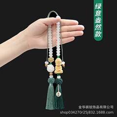車のペンダント、高級車のインテリアペンダント、小さな仏陀の祝福、オリジナルの車のバックミラー、男性と女性の装飾