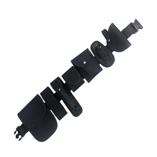 Xuan Nian security belt eight-piece set outdoor multi-functional belt waist bag security duty belt black