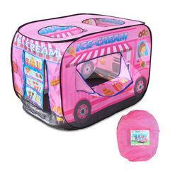 Children's foldable car tent, ice cream dessert tent, indoor and outdoor foldable tent climbing game house