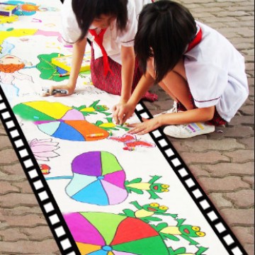 超长可拼接可折叠创意双面粗糙牛皮纸白卡2021新款