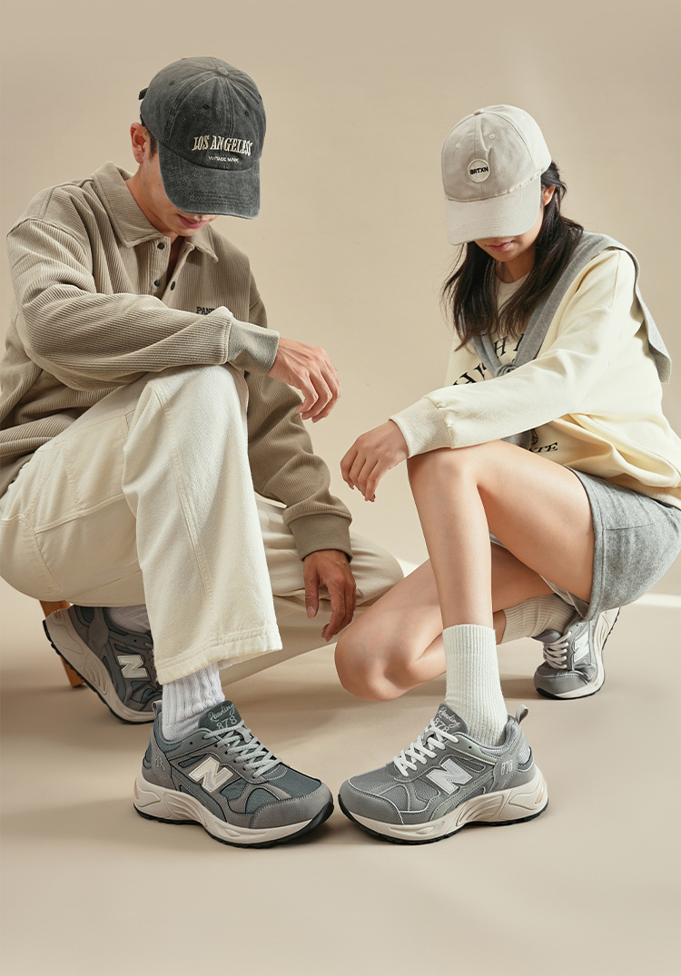 Giày thể thao retro unisex Putian Xuân Thu Balance Cool Running N878 đế dày giảm chấn — 878 Yuanzu màu xám chi tiết 5