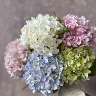Light luxury hydrangea flower simulation flower silk cloth fake flowers bionic bionic bandarrem living room dining tablet flower arrangement decorative flower advanced sense