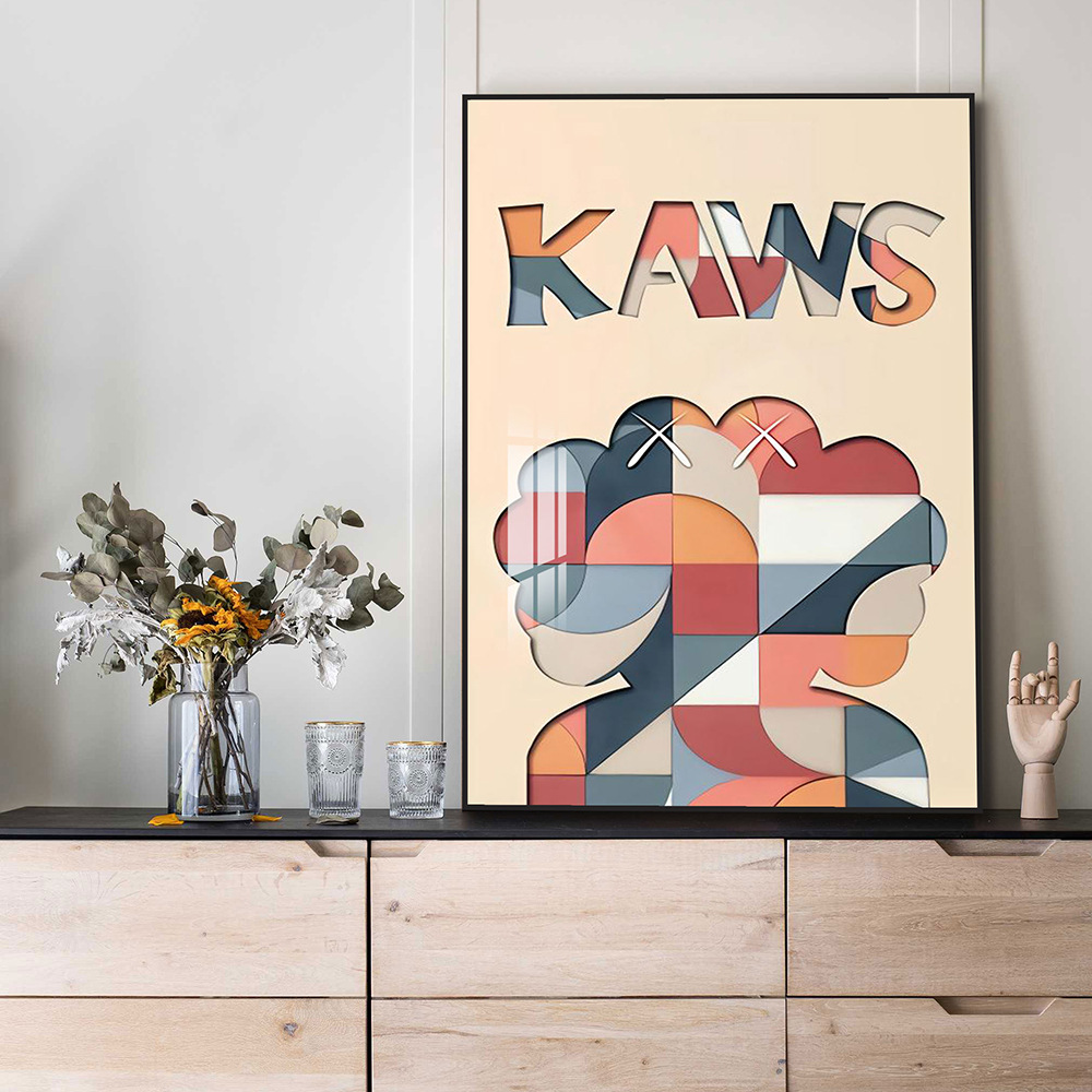 Pasillo minimalista moderno pintura tridimensional pintura hueca sala de estar pintura decorativa restaurante Fondo pared corredor pasillo colgante pintura