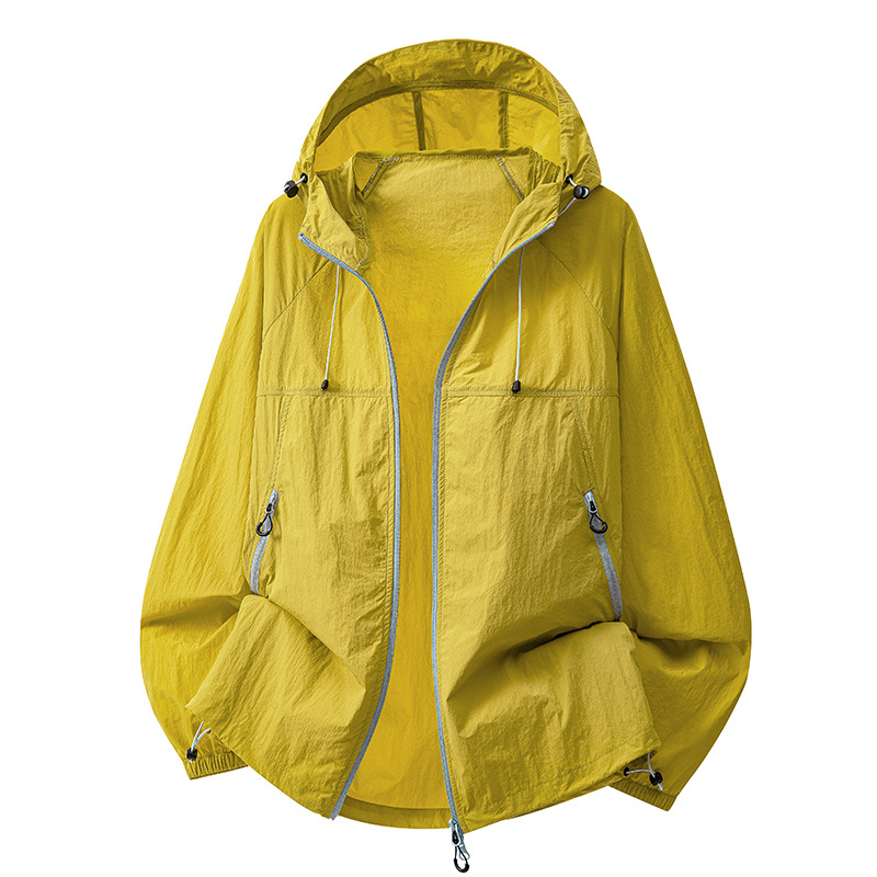 Summer new sunscreen clothing for men and women with ice silk skin clothing UV protection ultra light breathable fishing sunscreen coat