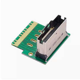 90°转向SFF-8654 8i x8接口保护卡 转接卡adapter