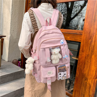 (Cross-border trading), backpack, fresh shoulder bag, cute capacious school bag, Korean style, oxford cloth