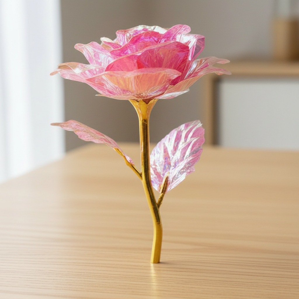 Jiao Yan flores eternas flores bonos de oro simulación del día de la madre creativo regalos del día de San Valentín regalos al por mayor transfronterizos