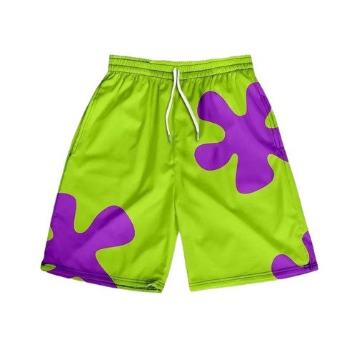 Summer Couple Sleep Pants Patch Star Kt Cat Shorts for Men and Women Leisure Sports Basketball Pants Wide Leg Beach Shorts for Students