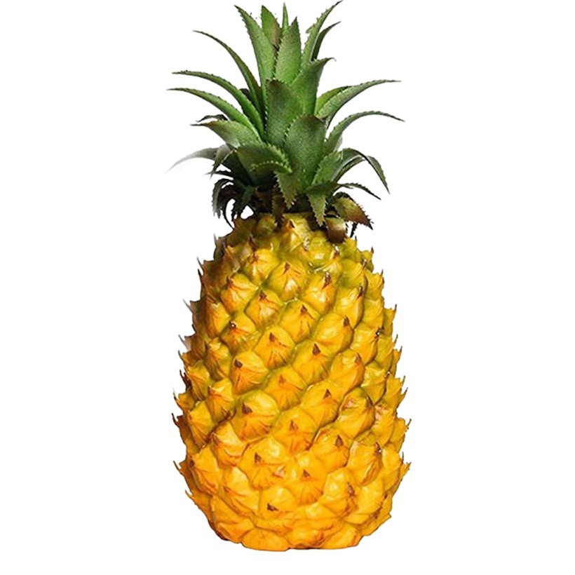 Simulación piña fruta falsa piña de plástico modelo de decoración de ventana accesorios de tiro juguetes educativos de educación temprana para niños
