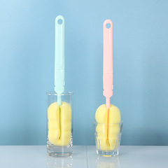 杯刷清洗杯子神器海綿 長柄杯刷可摺疊可拆卸杯刷奶瓶刷