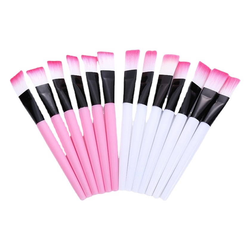 Máscara portátil palo pelo suave ajuste película maquillaje cepillo de doble cabeza de doble uso máscara de silicona cepillo puede ser personalizado LOGO