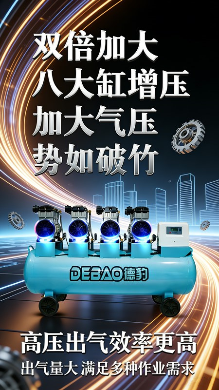 Oil-Free Small Portable Air Compressor Woodworking Air Pump Spray Paint 220V Low-Noise Industrial Grade Export