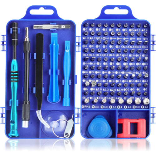WEEKS wholesale metric watch mobile phone repair tools combination 110 in 1 CRV chrome vanadium steel screwdriver set