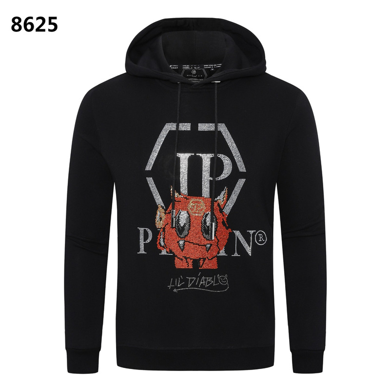 Philip Plann's New Autumn and Winter Men's Sweatshirt, European and American Street Fashion, Rhinestone Skull Hooded Casual Sweatshirt for Trendy Men Philip Plann's New Autumn and Winter Men's Sweatshirt, European and American Street Fashion, Rhinestone Skull Hooded Casual Sweatshirt for Trendy Men