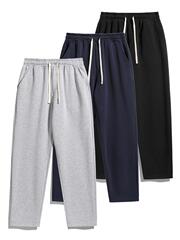 Men's Thermal Lined Drawstring Waist Casual Pants Loose Fit