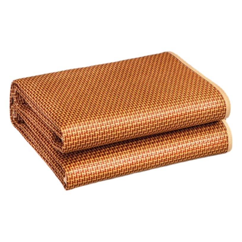 Cooling Mat and Rattan Mat Three-Piece Set 1.5m 1.8m Bed Thickened Single Cooling Mat Foldable Ice Silk Mat 0.45m