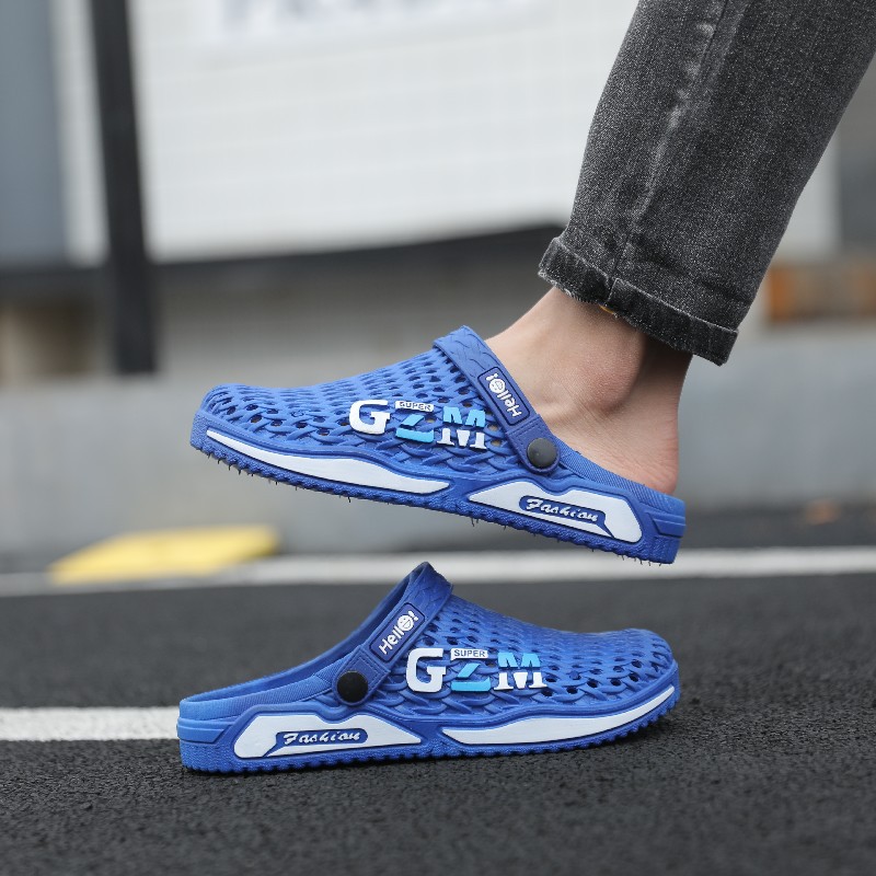 Men's Top Quality Summer New Thick-Soled Breathable Sports Clogs, High-End Platform Shoes With A Comfortable Cushioning Feel, Casual_voghion.com